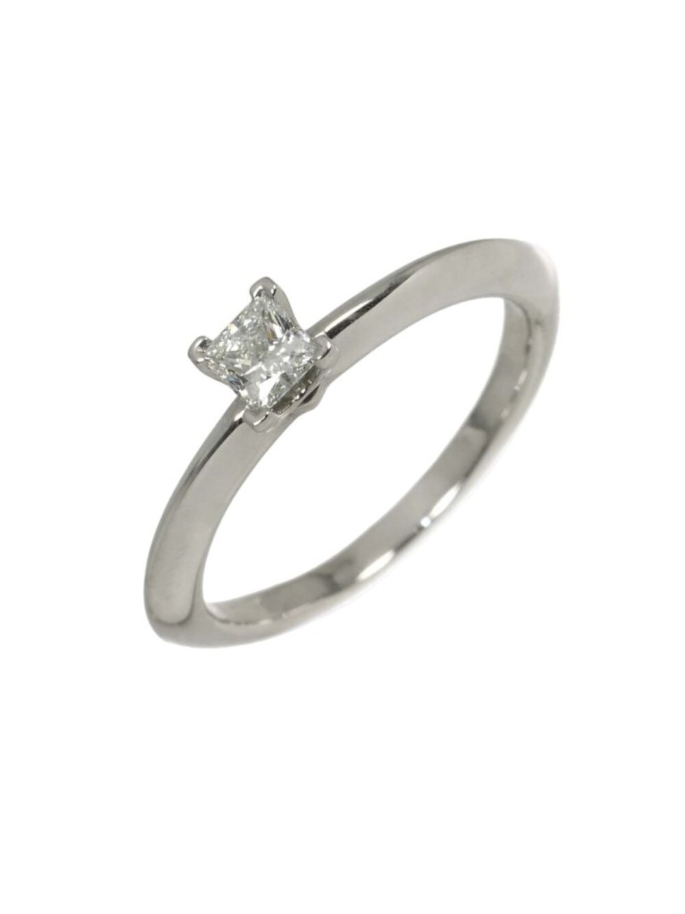 Tiffany & Co Princess Cut Diamond Ring Platinum